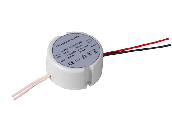 Tension constante d'intérieur ronde du conducteur en plastique LED de cas IP20 pour la lumière de bande de Cabinet