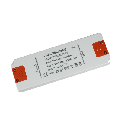 Alimentation d'énergie du conducteur 12V 75W de Constant Voltage LED de boîtier en plastique pour la lumière de bande