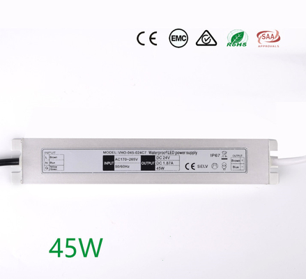 Conducteur ultra mince de SMPS 1.88A LED, alimentation d'énergie imperméable extérieure de LED IP67