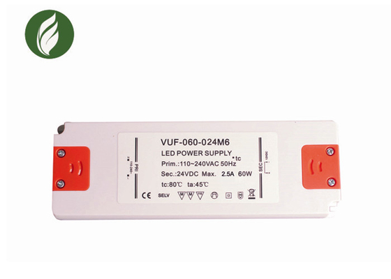 Conducteur antidéflagrant Ballast Anti Insulation à C.A. LED de RoHs 60W 24V