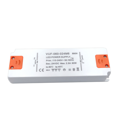 Driverfix Étanche 60W Ultra Thin LED Driver 24V AC Accessoires d'éclairage
