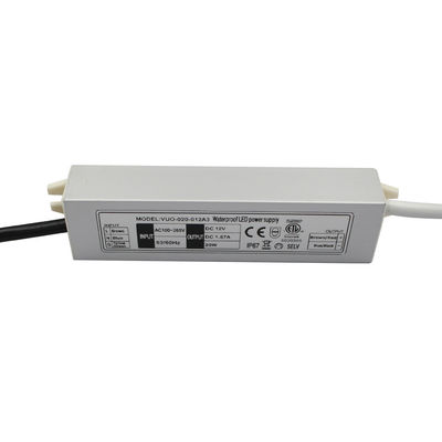 conducteur ultra mince imperméable de 20W Constant Voltage Power Supply 12V IP67 LED
