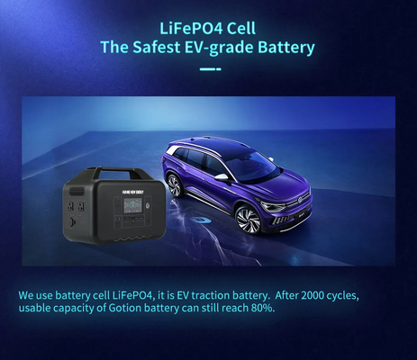 Centrale portative extérieure de la banque 1000W de puissance de batterie de 220v 1008wh LiFePO4