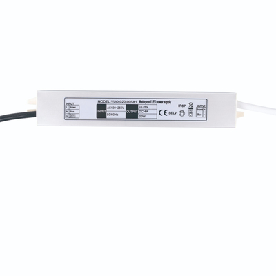 20w le conducteur mince superbe Transformer 5v 4a de cv LED imperméabilisent Ip67 pour l'éclairage