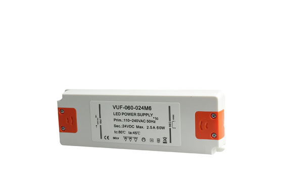 Conducteur antidéflagrant Ballast Anti Insulation à C.A. LED de RoHs 60W 24V