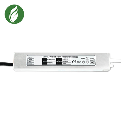 Conducteur électronique imperméable ultra mince 12V 30W 187x30x20mm de SMPS LED