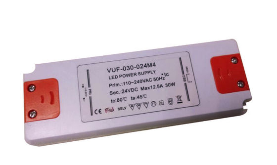 C.A. ultra mince de conducteur de 30W 1.25A LED 110V 240V à C.C 24V pour des lumières de Cabinet