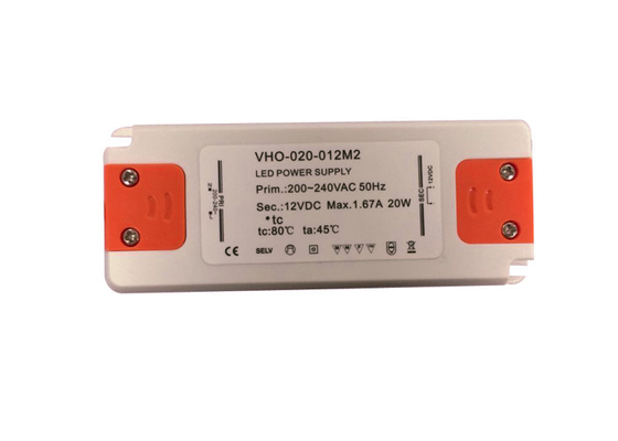 Lumière ultra mince antipluie de meubles de Power Supply For de conducteur de 12V 1.7A LED