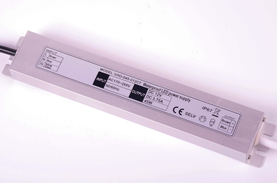 poids léger du conducteur 45W de 12V Constant Voltage Slimline LED 213x35.6x17.4mm