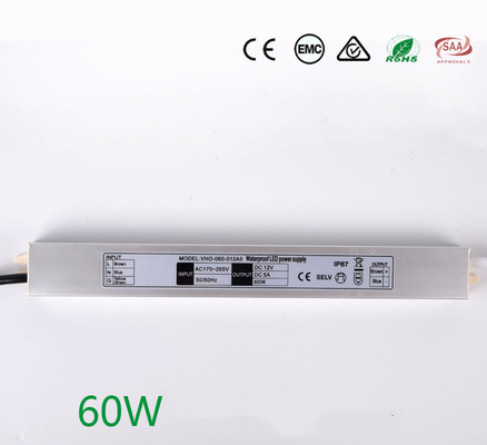 Conducteur électronique imperméable extérieur de LED 12V 60W pour la lampe au néon