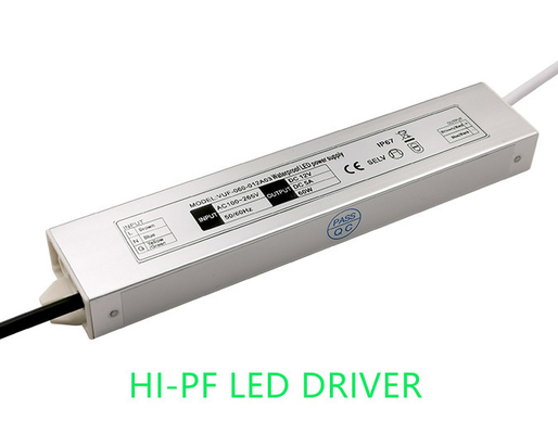 Alimentation d'énergie imperméable de mode de commutation de DC12V 24V 60W Constant High PF LED
