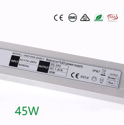 Conducteur ultra mince de SMPS 1.88A LED, alimentation d'énergie imperméable extérieure de LED IP67