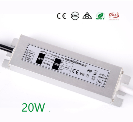 Conducteur mince antiusure Switch Mode Waterproof de C.C 12V 20W LED