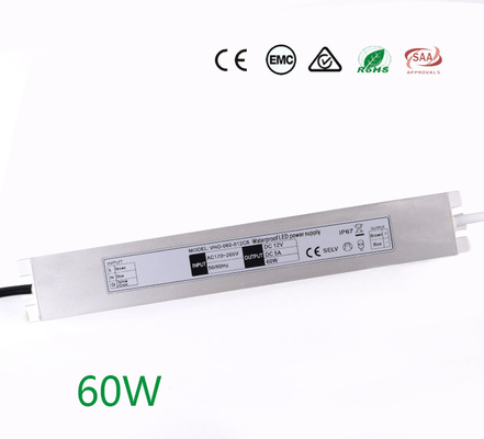 Isolation mince du conducteur 12V 60W 5A du mode LED de commutation de RoHS anti