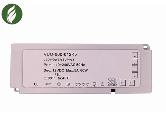 60W 5A ultra mince sous le conducteur Durable Anti Erosion du Cabinet LED