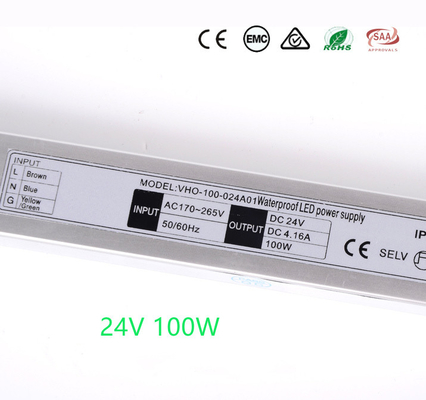 Mode électronique imperméable extérieur de commutation du conducteur 24V 100W de 50/60Hz LED
