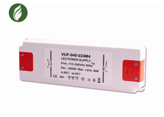 Plastique anticorrosif ultra mince d'intérieur du conducteur 40W 24V de l'éclairage LED