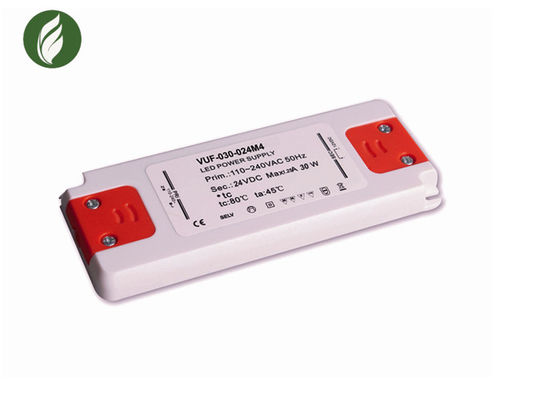 C.A. ultra mince de conducteur de 30W 1.25A LED 110V 240V à C.C 24V pour des lumières de Cabinet