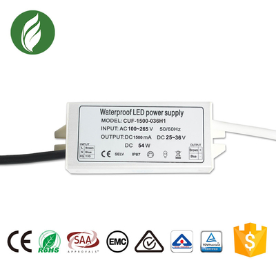 Conducteur ultra-léger de la lumière d'inondation de RoHS LED, 1500mA LED Constant Current Power Supply