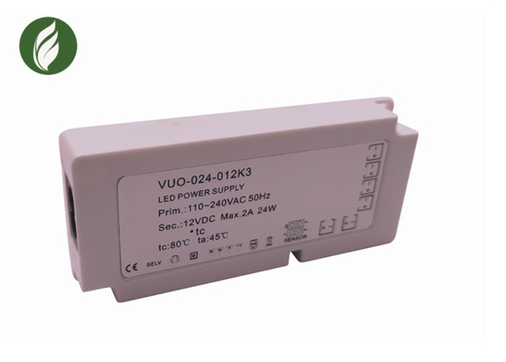 RoHS ignifugent 24 alimentations d'énergie de C.C LED de volt ultra-légères pour sous l'éclairage de Cabinet