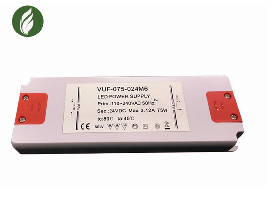 Conducteur ultra mince Durable Plastic Material de C.C LED de la CE 3.1A 24V