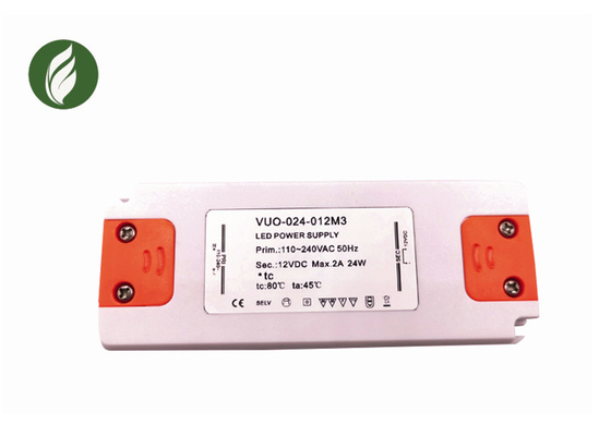 alimentation d'énergie de lumière de bande de 12V 2A LED, conducteur ultra-léger Flicker Free de LED