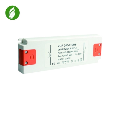 alimentation d'énergie de 60W IP20 Constant Voltage LED, conducteur libre de clignotement en plastique