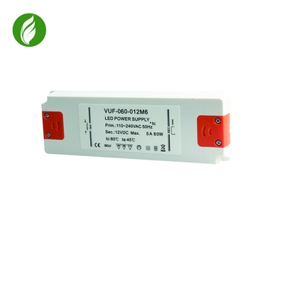 alimentation d'énergie de 60W IP20 Constant Voltage LED, conducteur libre de clignotement en plastique